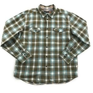 Quicksilver Mens Plaid Long Sleeve Shirt, Size XL